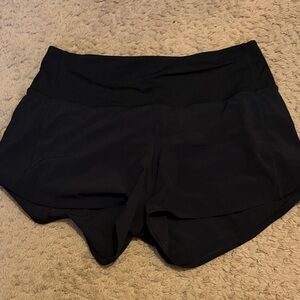 Lululemon High Rise Speed Ups 4” Black